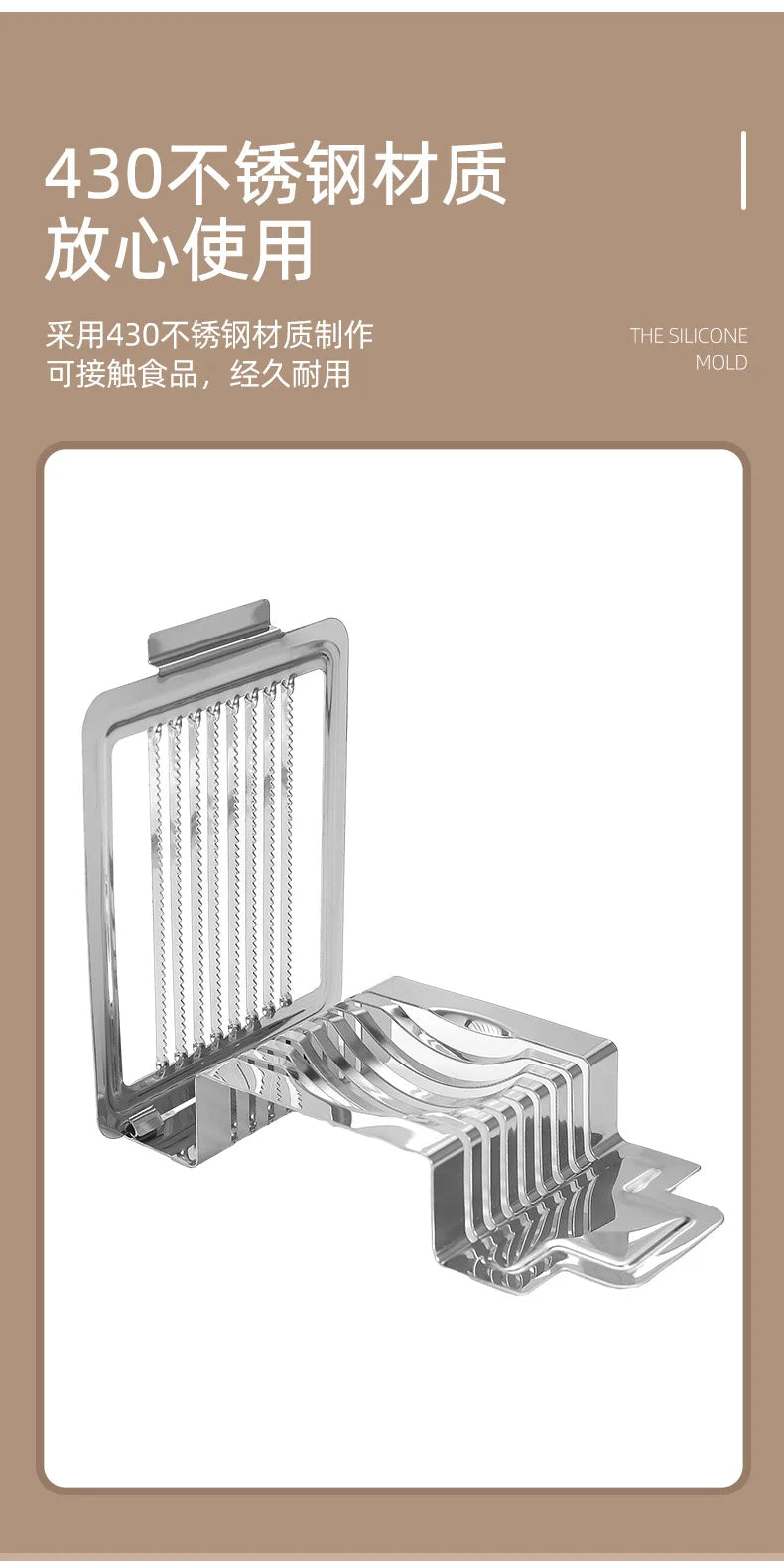 Egg Slicers Chopper Stainless Steel Fruit Salad Ham