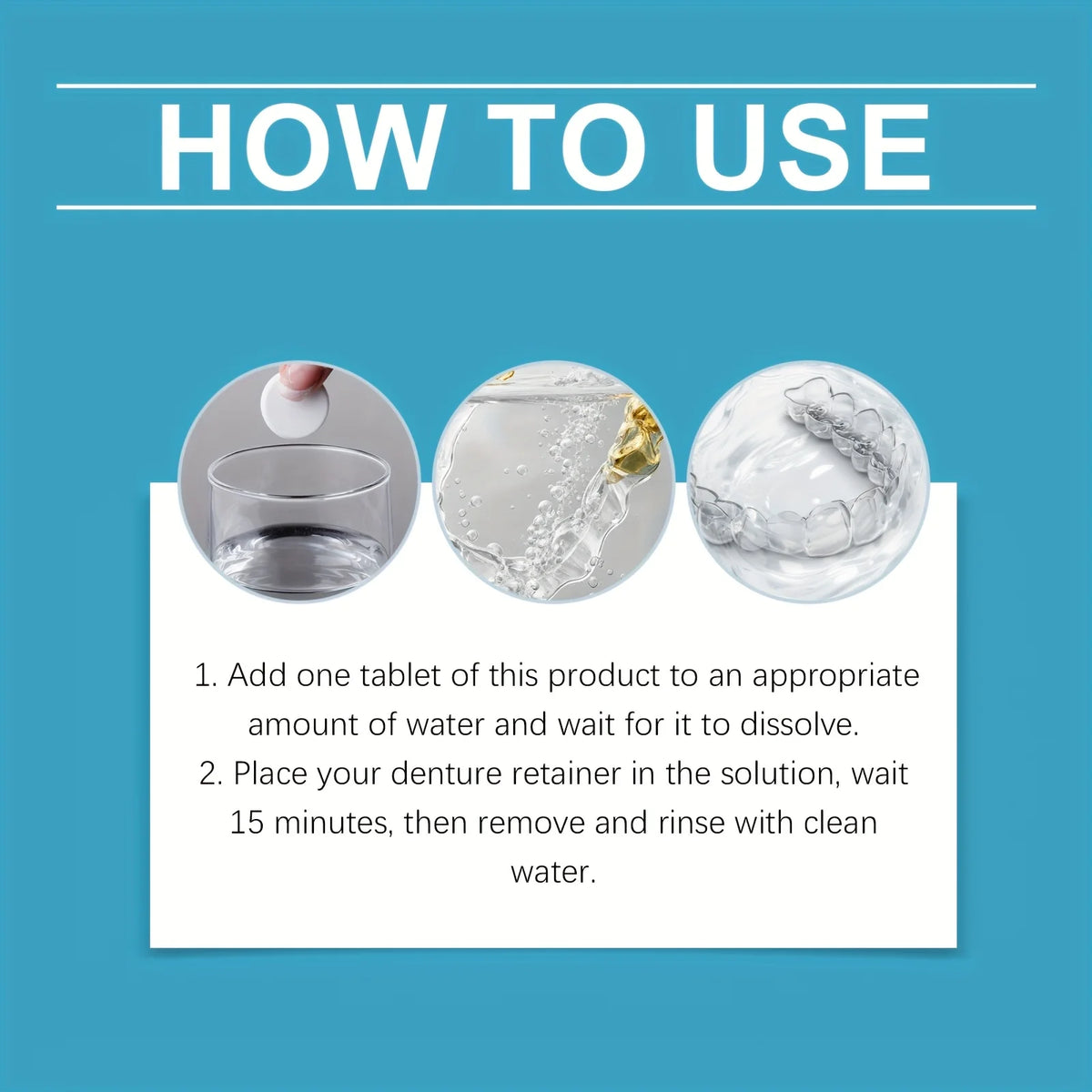 12 Pieces Cleaning Tablets Kit Effervescent Soak Case