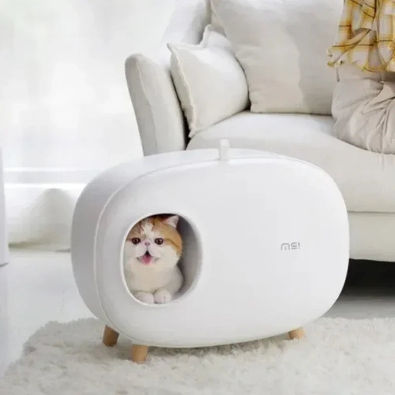 Makesure Cat Litter Box Fully Enclosed Cat Toilet