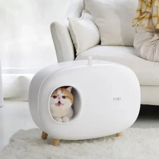 Makesure Cat Litter Box Fully Enclosed Cat Toilet