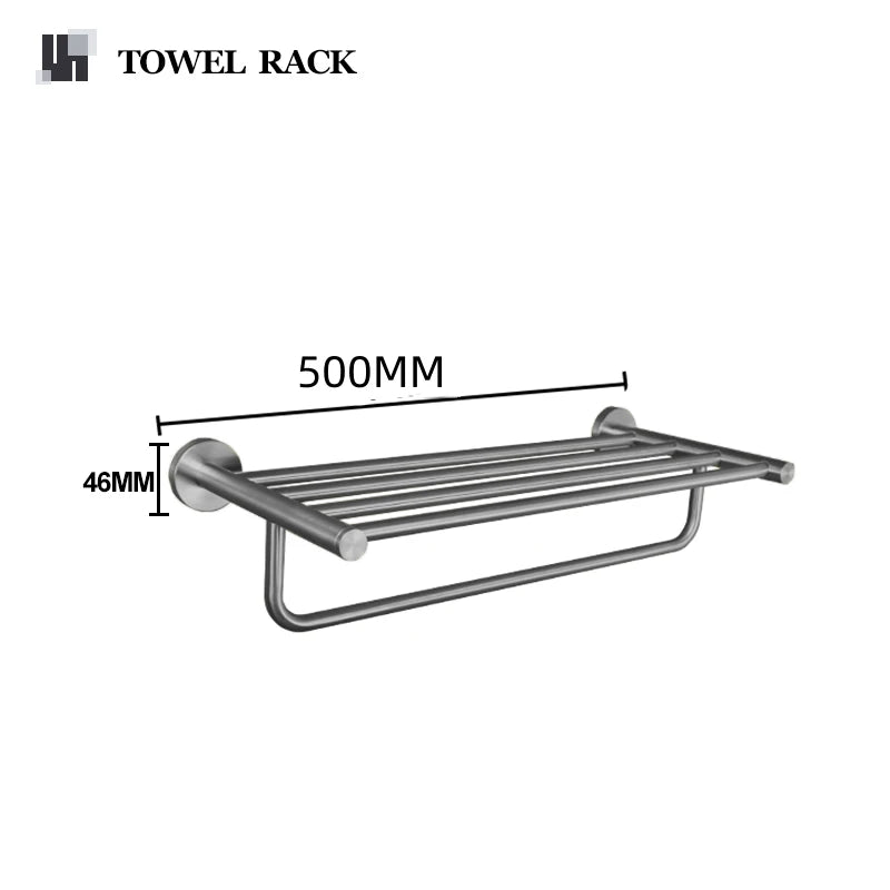 Gray Bathroom Hardware Cup Rack Towel Rack Toilet