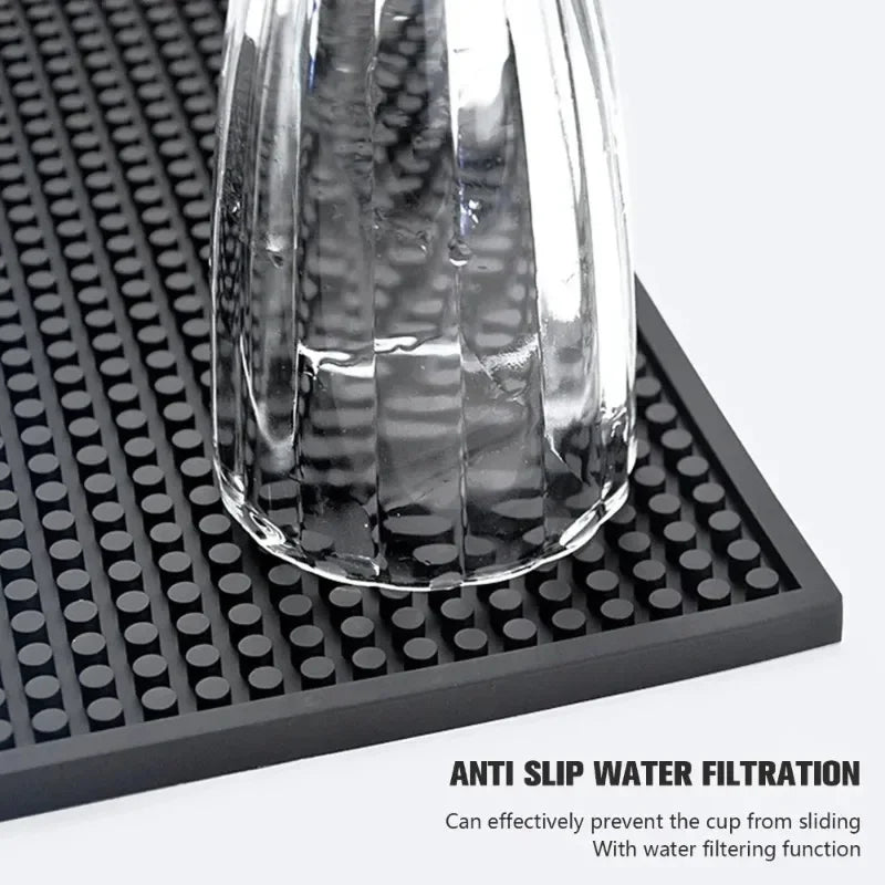 Bar Mat Rubber Dish Drying Mat Countertop Non