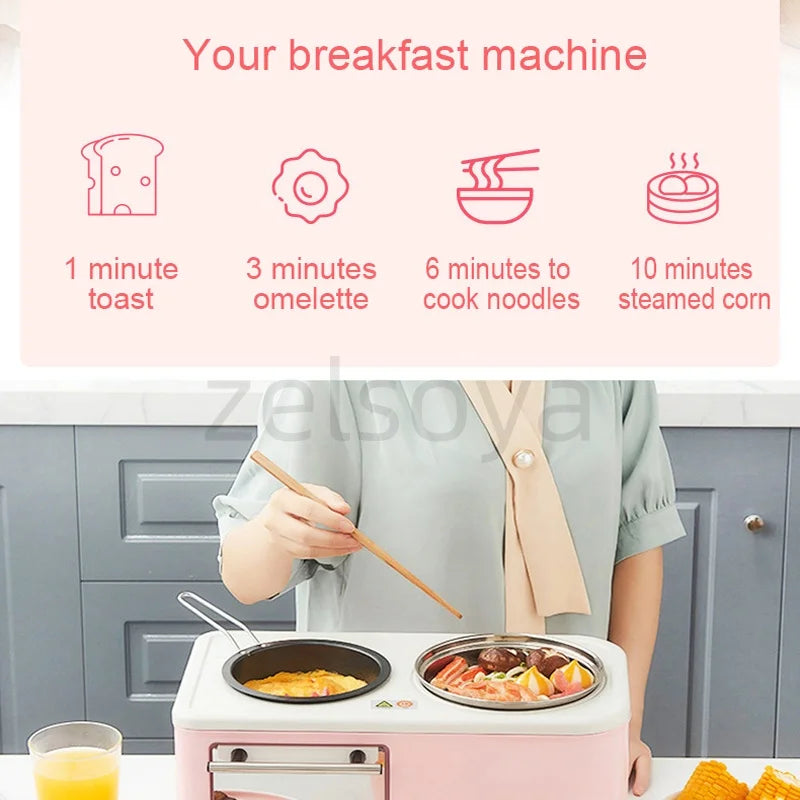 In Breakfast Machine Multi-Functional Toaster Small Baking