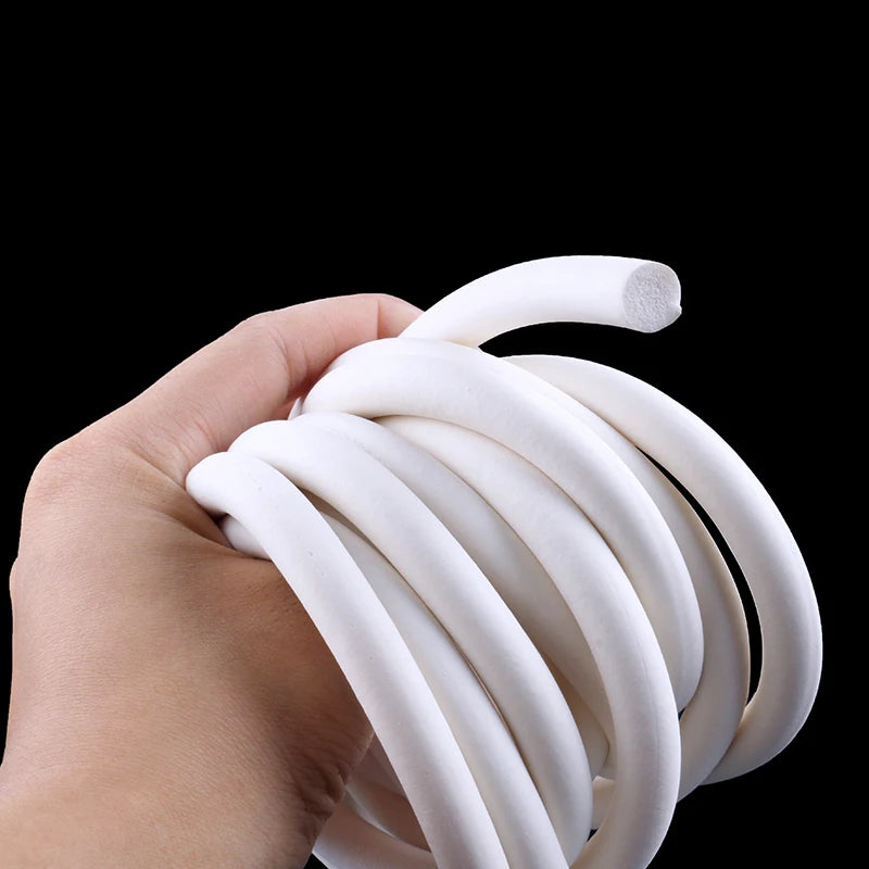 1m/5m Silicone Rubber Foamed Strip Round Diameter 1mm-25mm