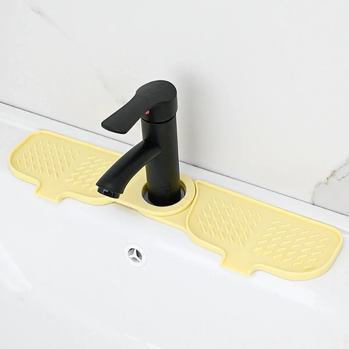 Sink Splash Drain Mat Silicone Faucet Handle Drip