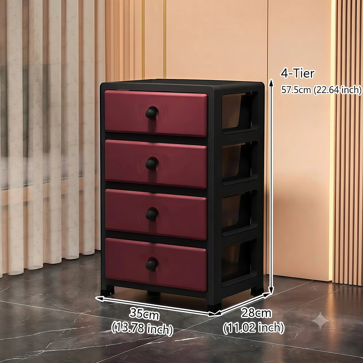 Drawer-Style Storage Cabinet - Living Room Storage Cabinet