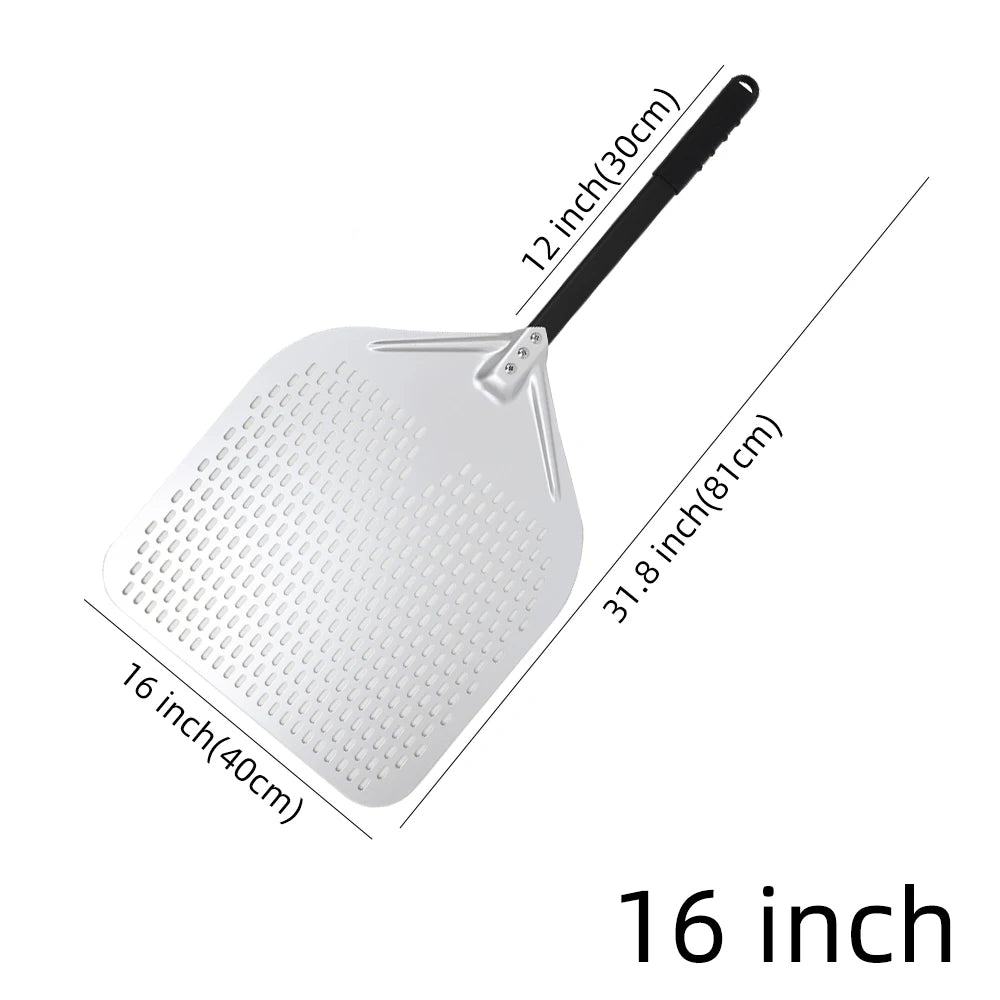 15 16 Inch Big Pizza Peel Perforated Shovel
