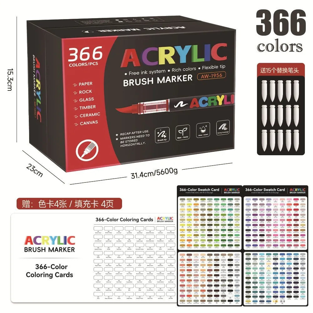 12-418 Colors Brand Upgrade Soft Brush Tip Acrylic