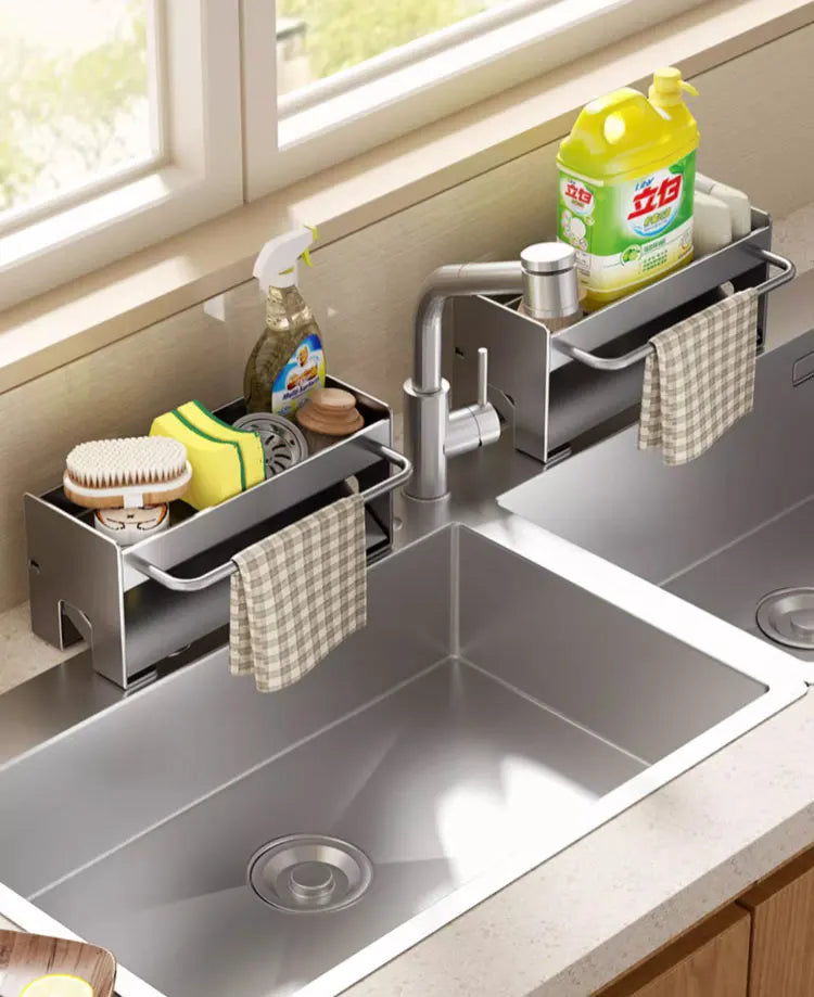 Sink Stand Sponge Holder Dish Drainer Organizers Storage