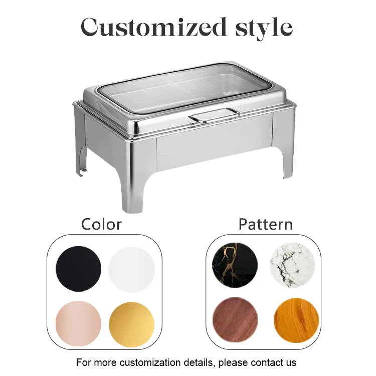 1pcs Hotel Restaurant Supplies Liter Buffet Food Warmer