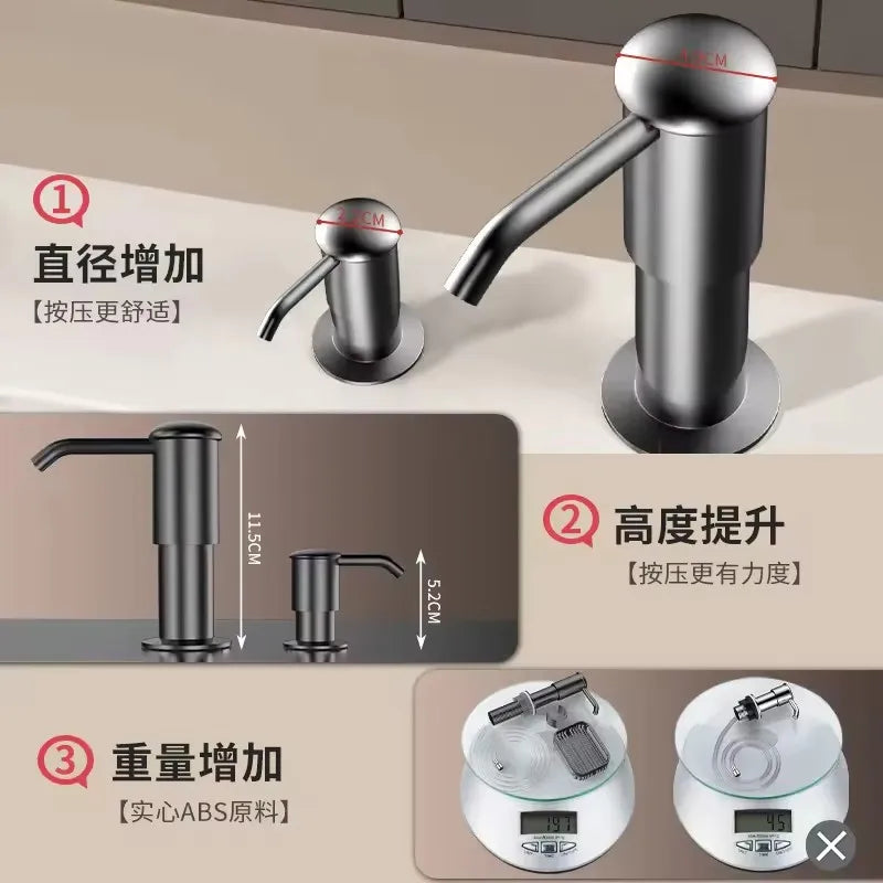 Counrtertop Dishes Dispenser Extention Tube Hand Press Soap