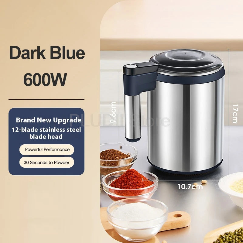 220v Electric Grinder 600w Stainless Steel Grinder Grains