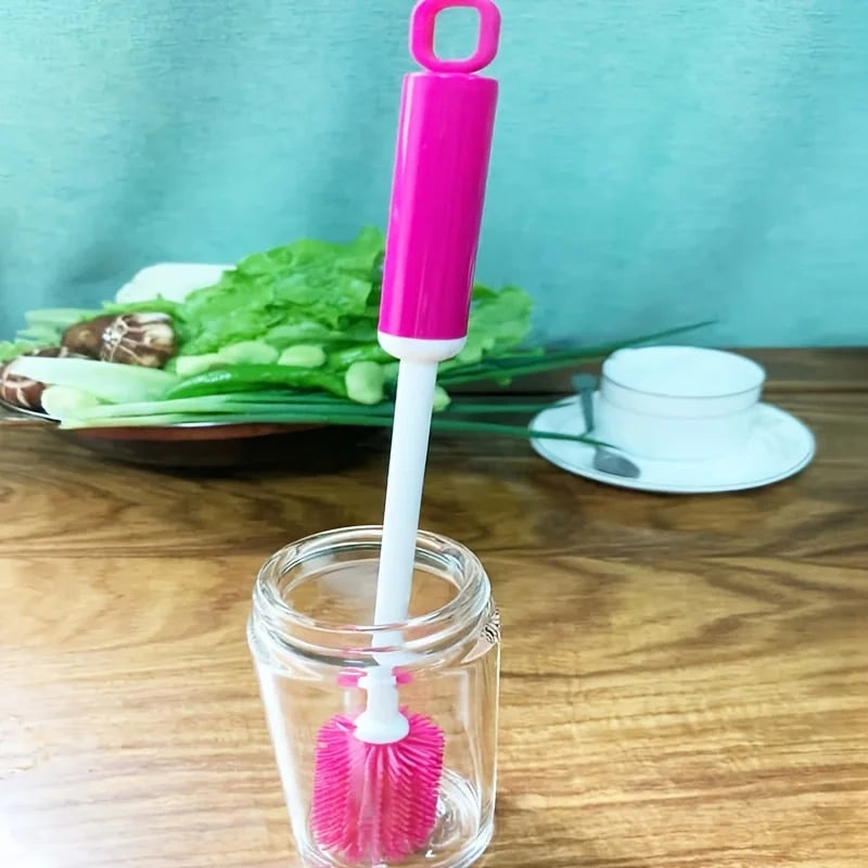 1pc Long Handle Cleaning Brush Non-Slip Grip Narrow