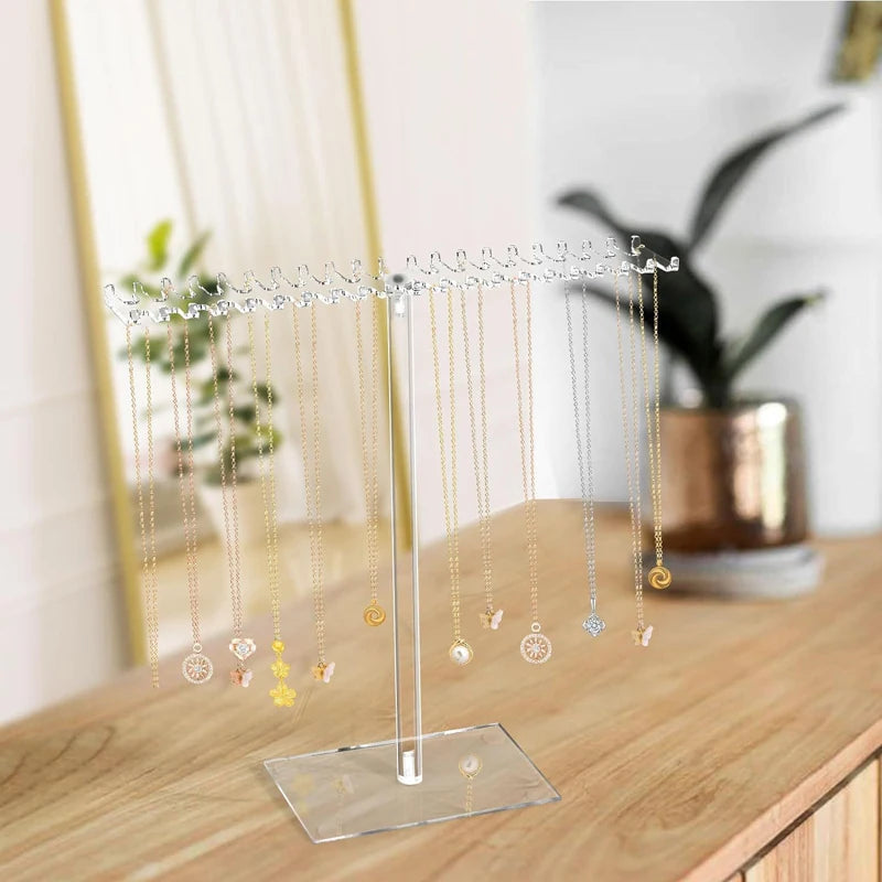 Diy Jewelry Organizer Display Stand Acrylic Necklace Hanging