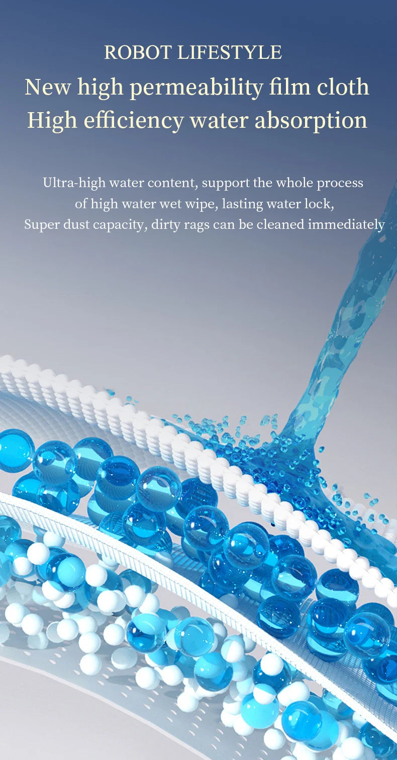 Robotic Window Cleaner Wet Cleaning 5600pa Strong Suction