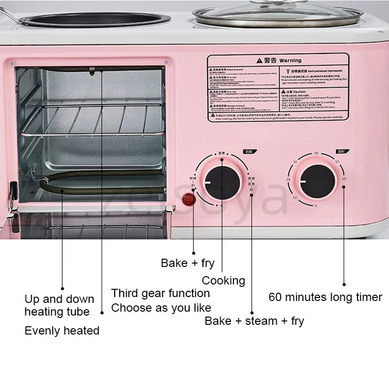 In Breakfast Machine Multi-Functional Toaster Small Baking