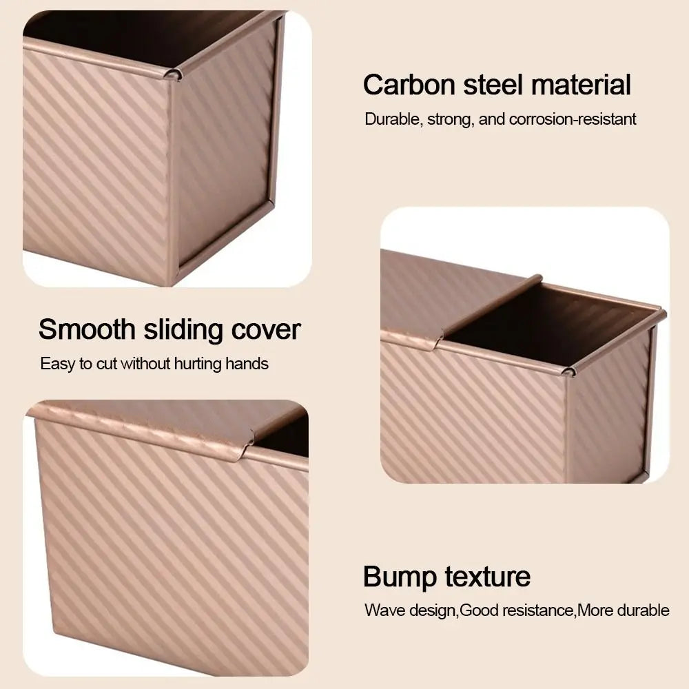 Carbon Steel Loaf Pan Rectangle Shape Cover Bread