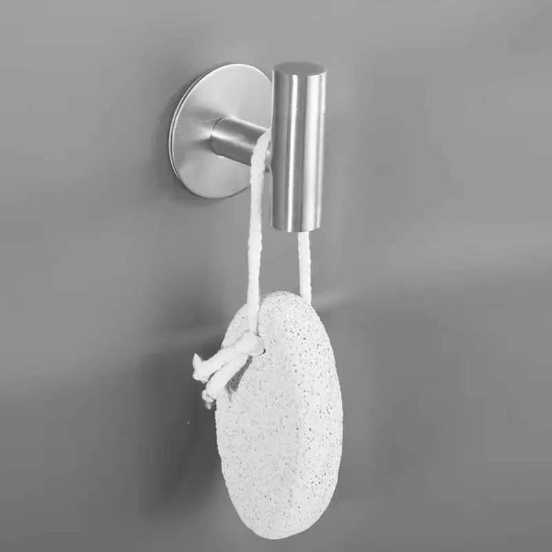 1pc No Punching Self-Adhesive Hook Stainless Steel Bathroom
