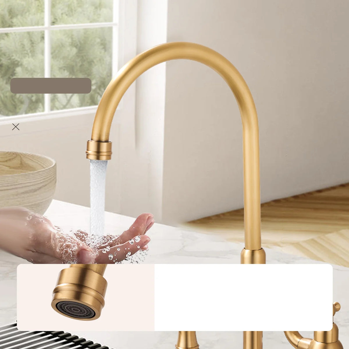 Vintage Bridge Antique Faucet Basin Solid Brass Double-Handle