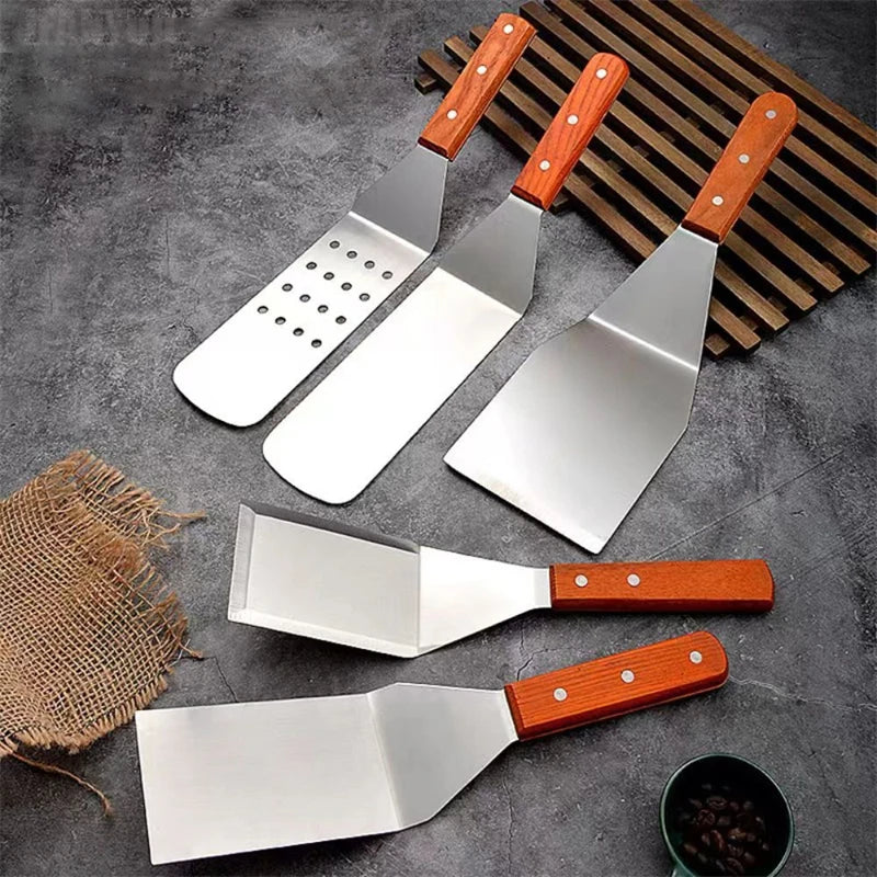 Stainless Steel Spatula Grill Scraper Non Stick Durable