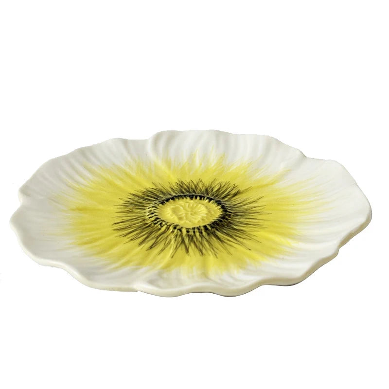 6-Inch Flower Small Dish Ceramic Small Dish Irregular