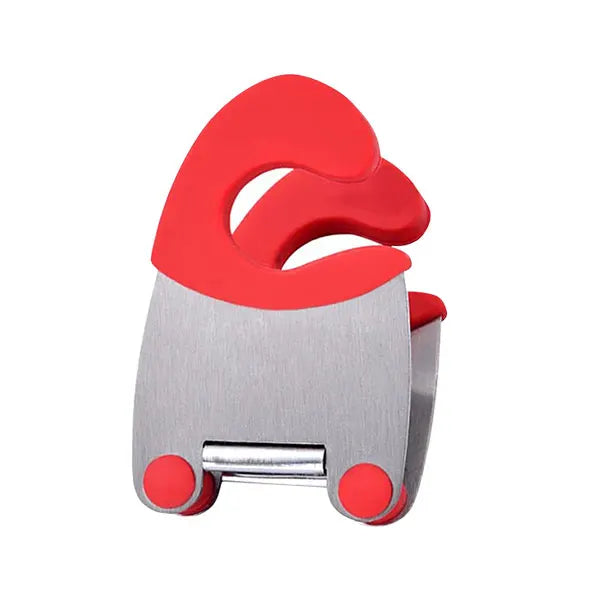 Stainless Steel Pot Clip Holder Spoon Rest Anti-Scald