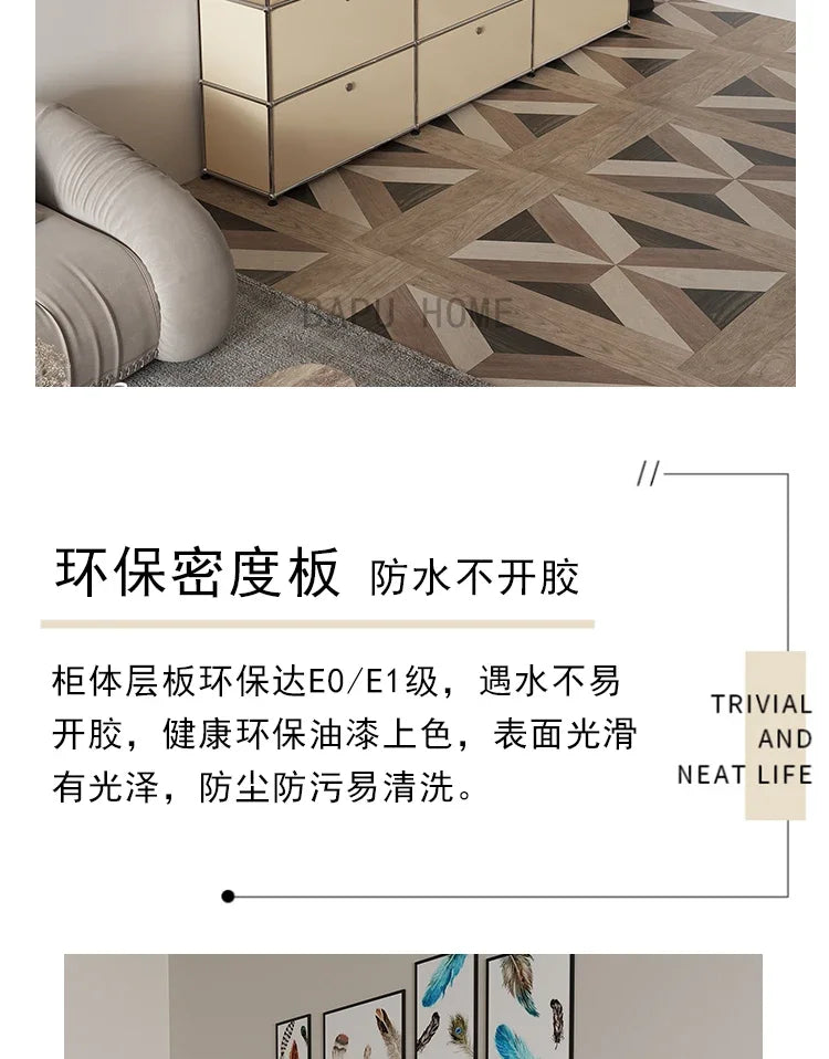 Modern Module Living Room Cabinet Stainless Steel Tv