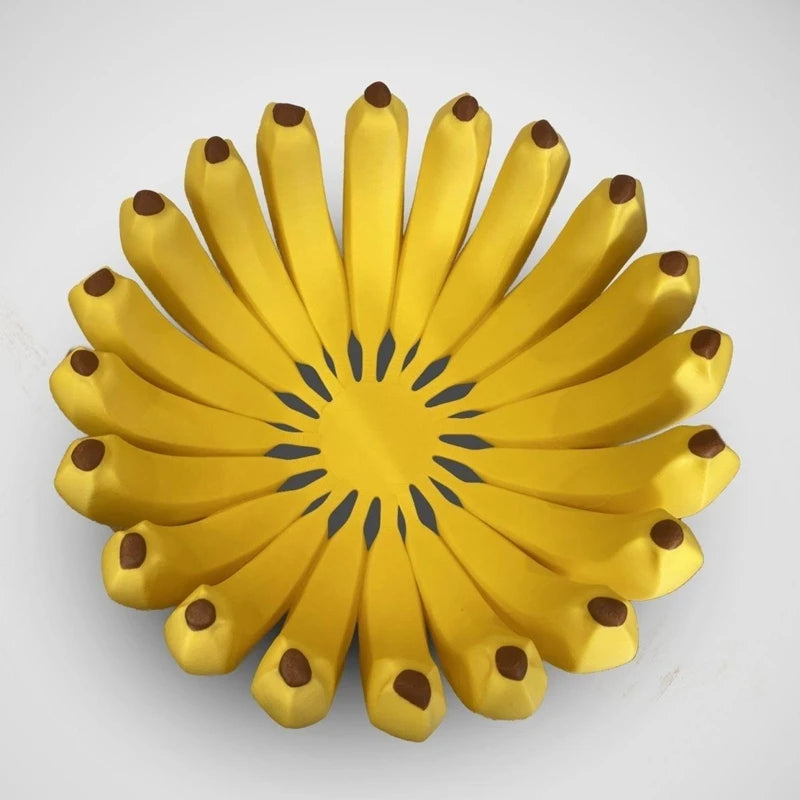 Unique Banana Shaped Fruit Bowl Counter Organizer Cute