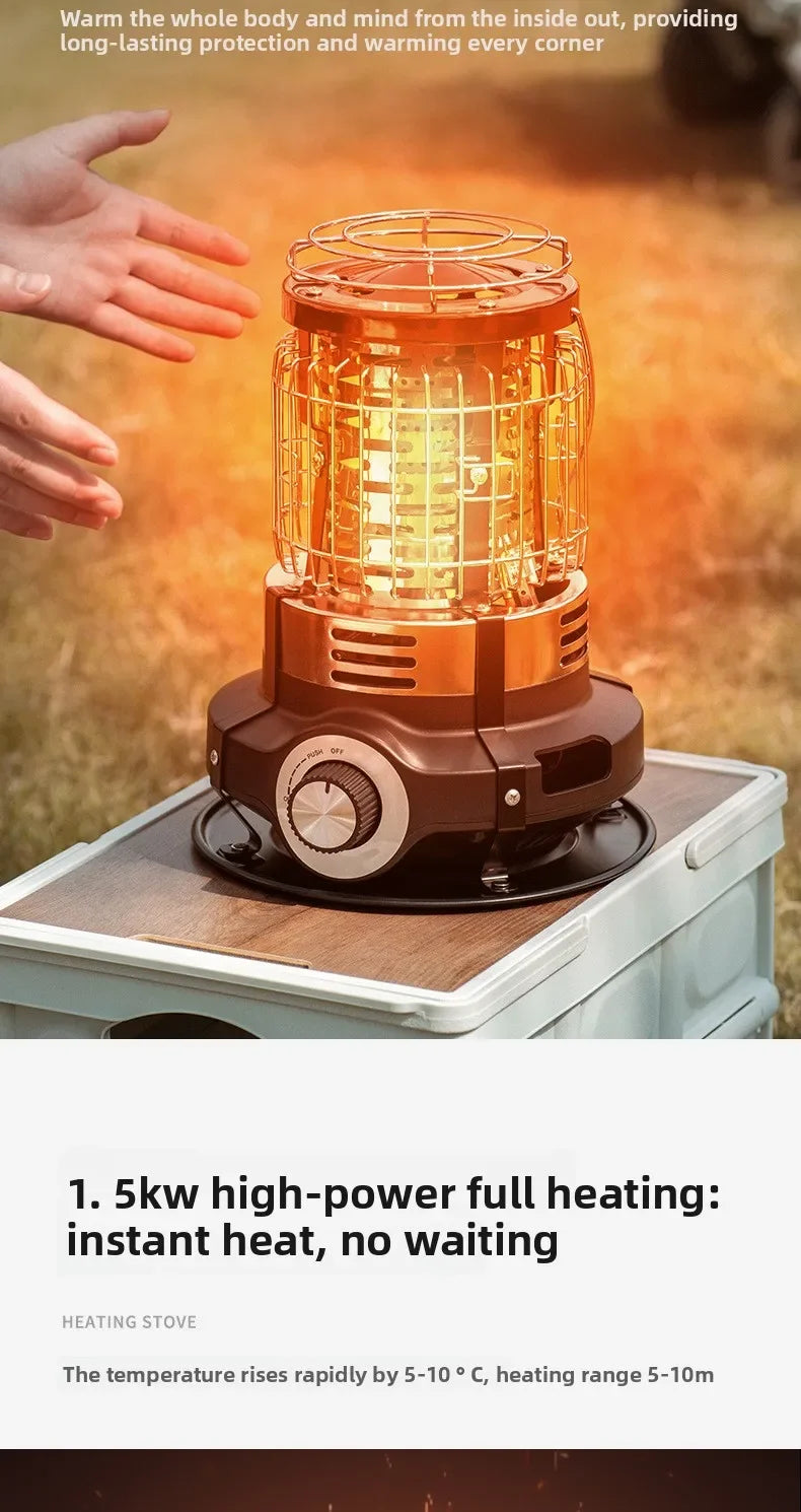 Outdoor Winter Heating Stove Gas Burner 1500w Camping