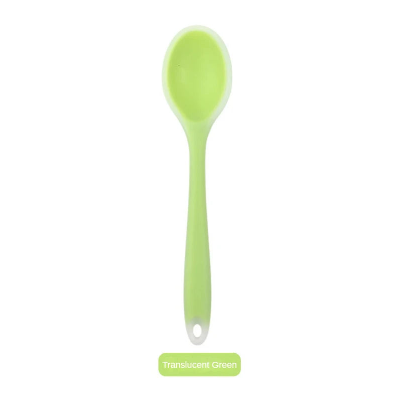 Silicone Spoon Integrated Rice Spoon Multicolor Silica Gel