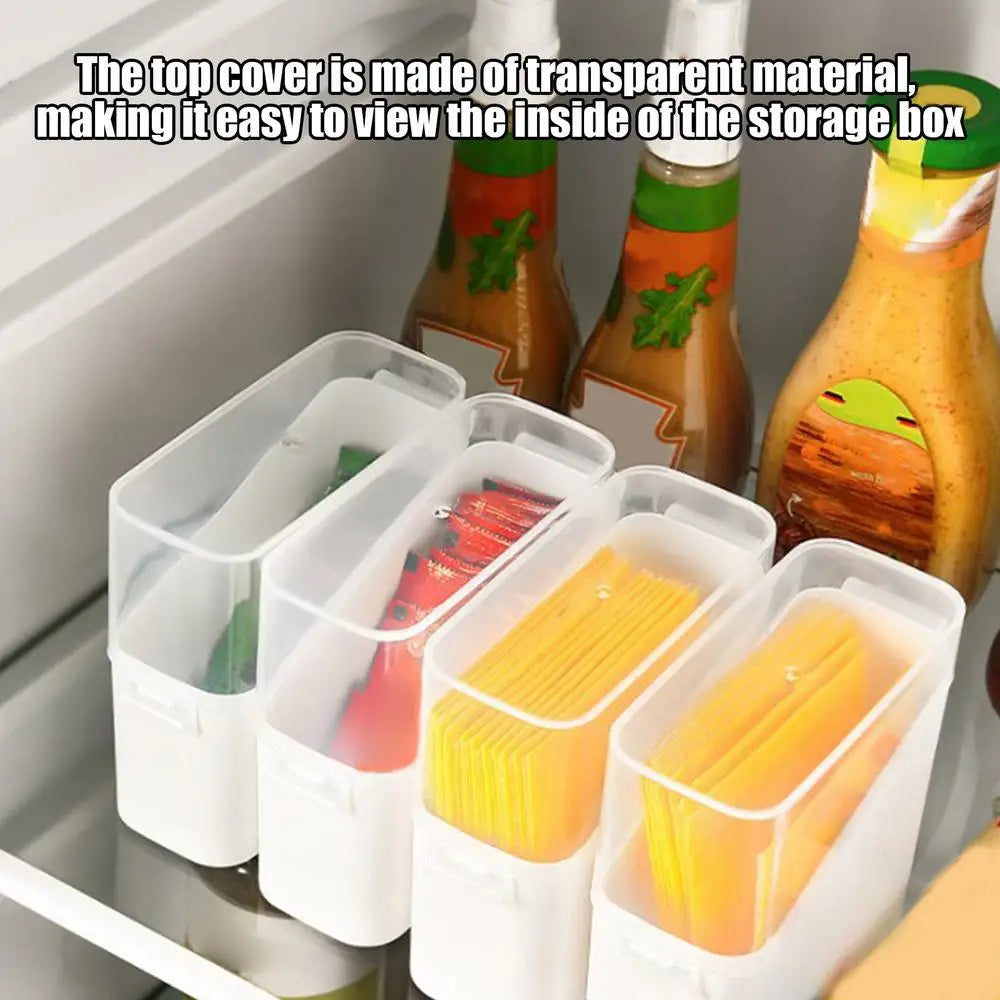 Lid Sliced Cheese Container Mini Storage Box Swabs