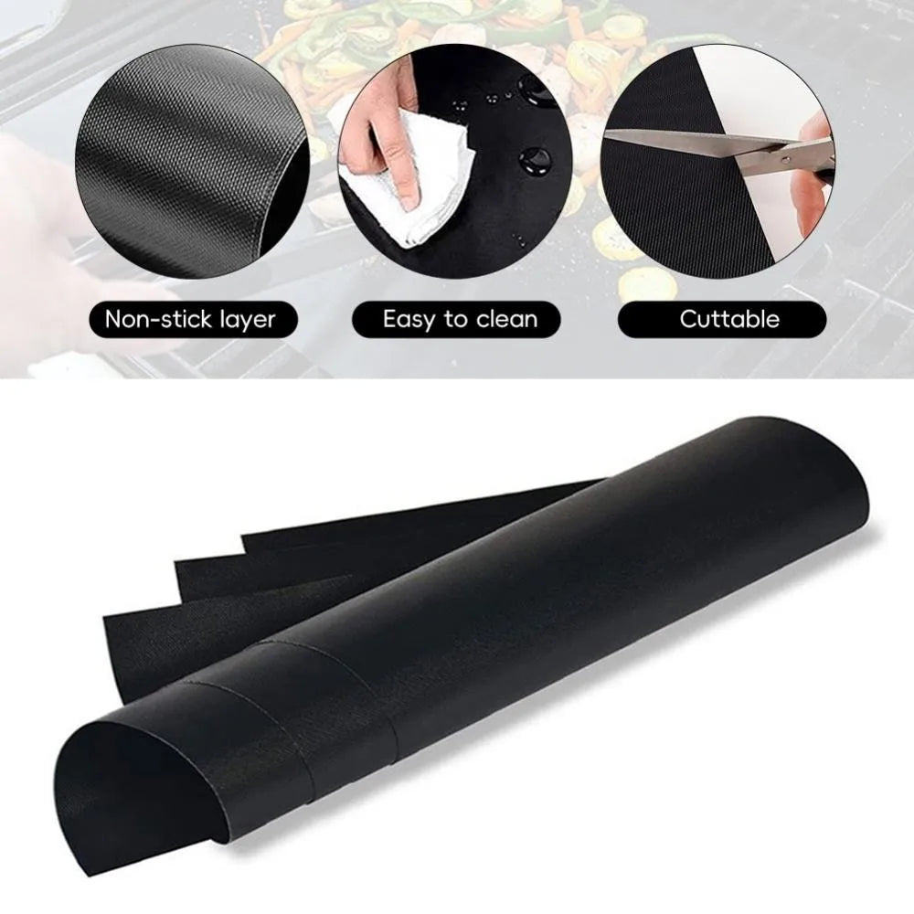 Heat Resistant Bbq Grill Mat Easy Clean Heat