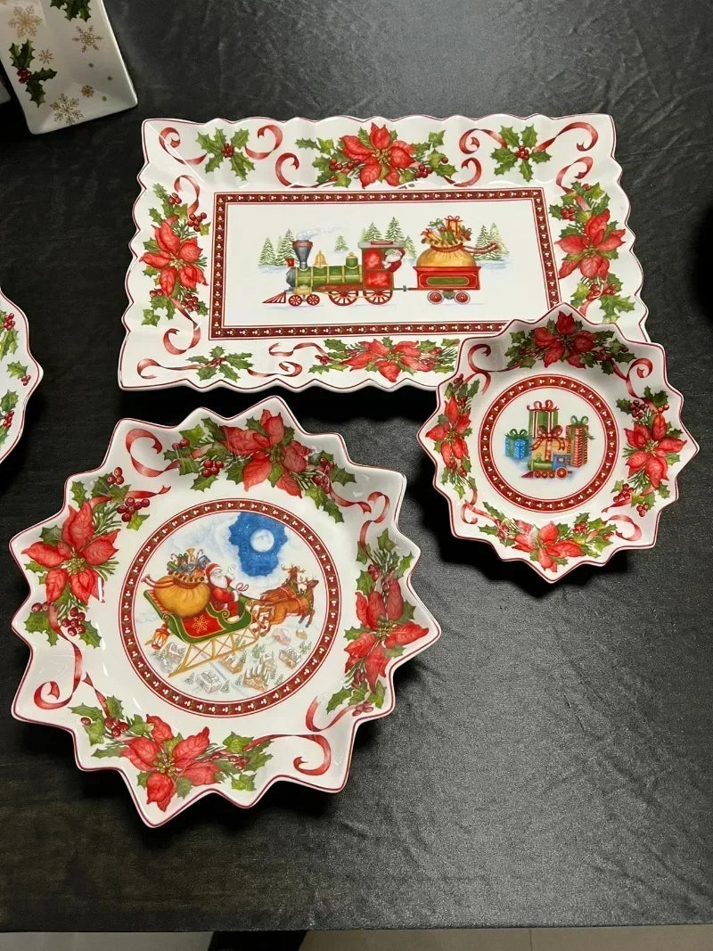 Selling German Bao Tableware Christmas European Dinner Plate