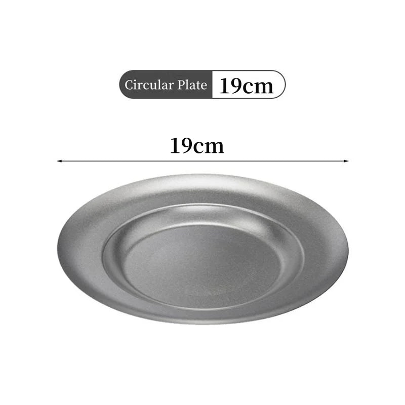 304 Stainless Steel Dining Plate Oval Bone Dish