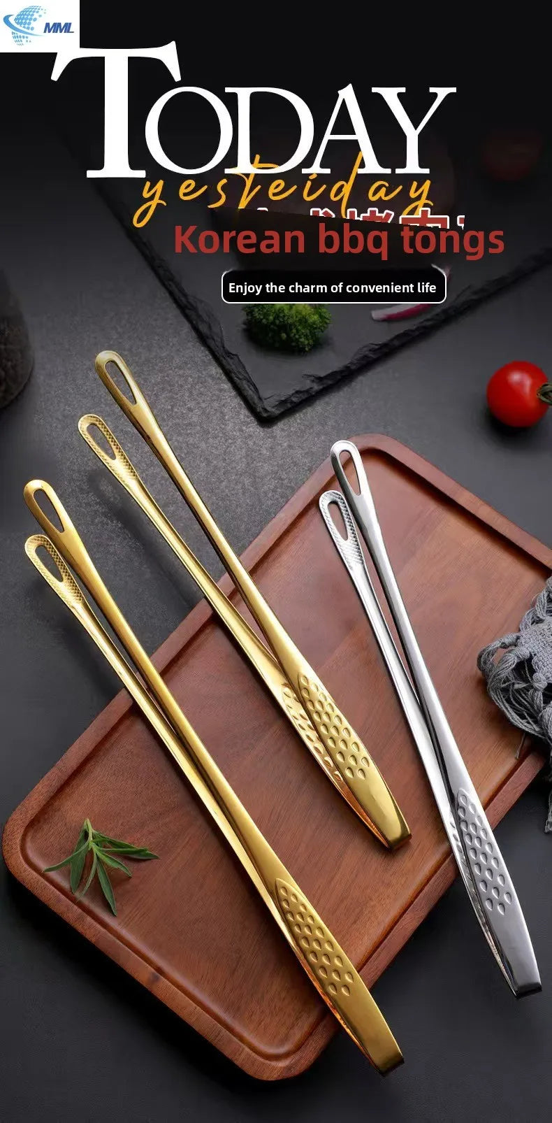 Stainless Steel Bbq Tongs Food Tongs Bbq Steak