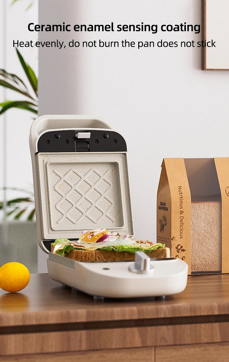 600w Electric Sandwich Maker Waffle Maker Multi-Baker Breakfast