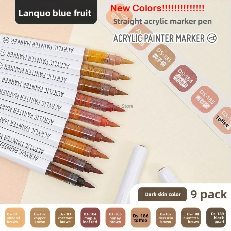 Languo 288/9 Colors Direct Liquid Acrylic Marker Soft