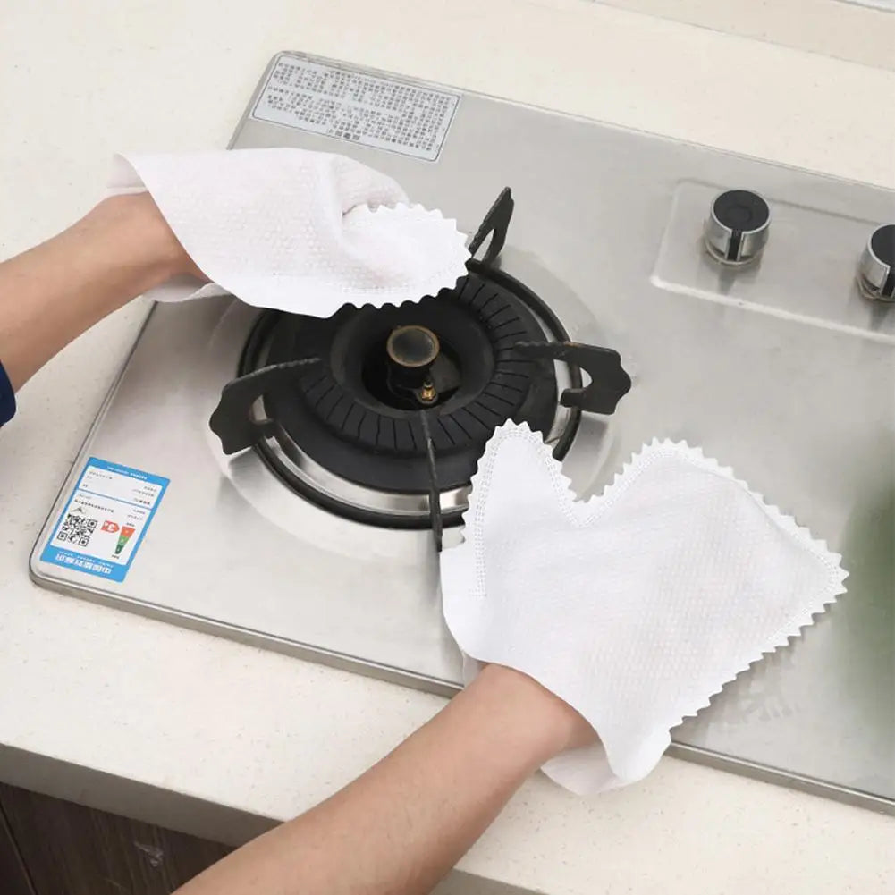 10/20/30pcs Disposable Cleaning Gloves Non-Woven Rag Gloves