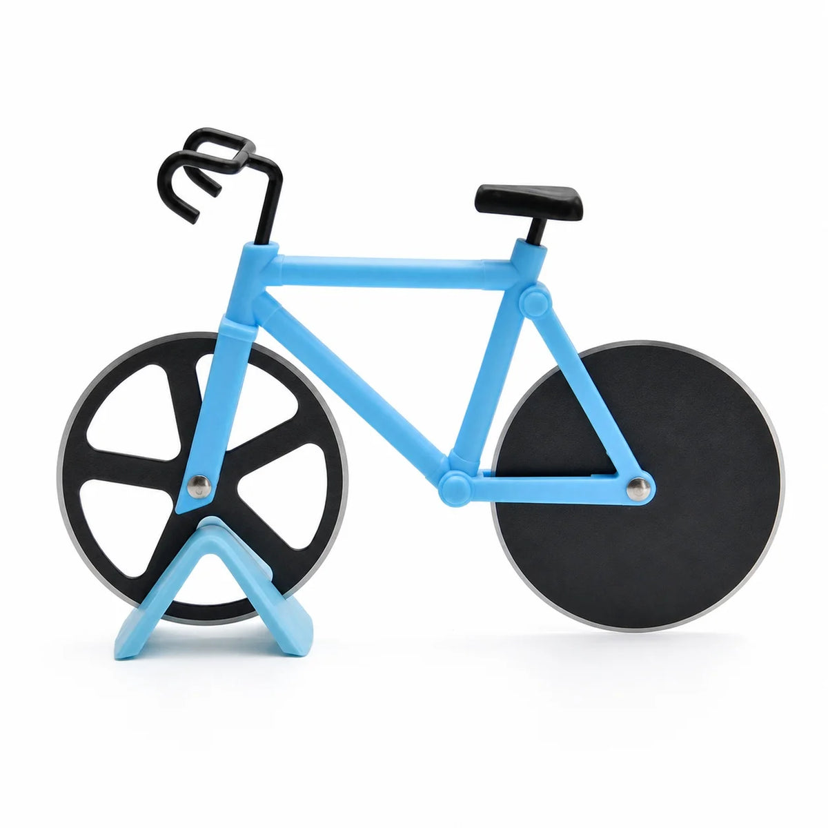Bicycle-Shaped Pizza Cutter Stainless Steel Cutting Wheel Fun