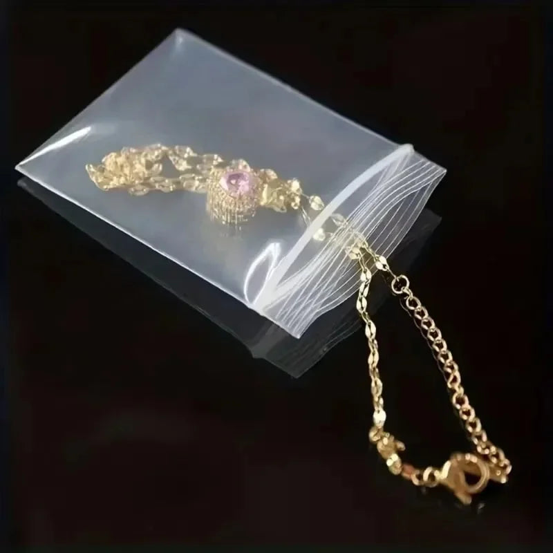 100-600pcs Small Zip Lock Plastic Bags Reclosable Transparent
