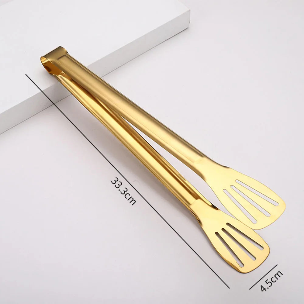 Stainless Steel Anti-Slip Food Clamp Utensils Buffet Cooking