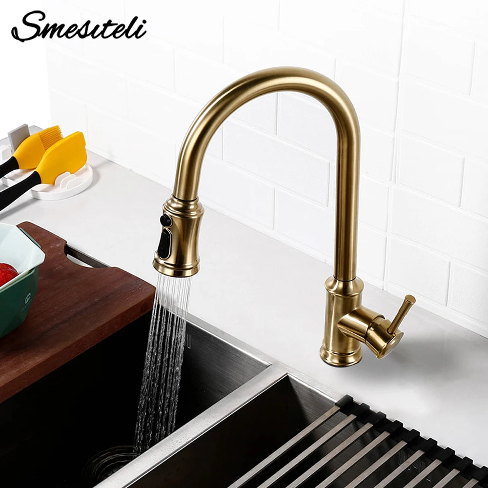 Touch Sensor Faucet Smart Control Mixer Tap Pull