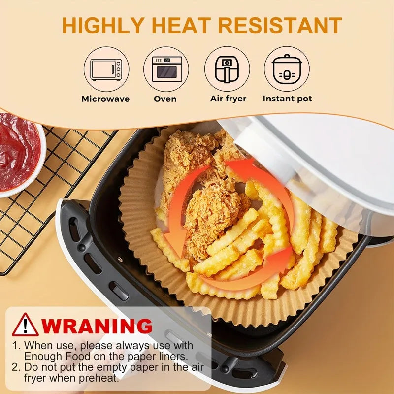 Disposable Air Fryer Paper Square Airfryer Baking Paper