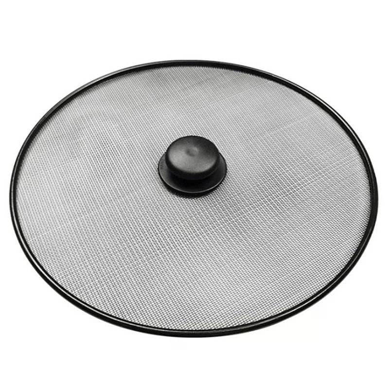 Black Splatter Screen Anti Grease Frying Pan Oil