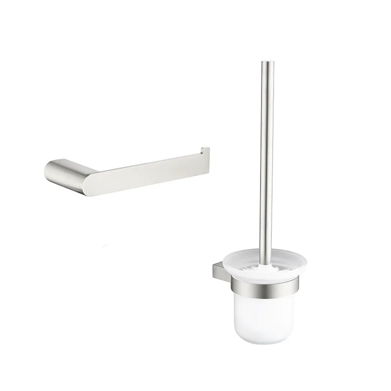 Brushed Towel Ring Holder Bar Rack Brush/Paper Holder