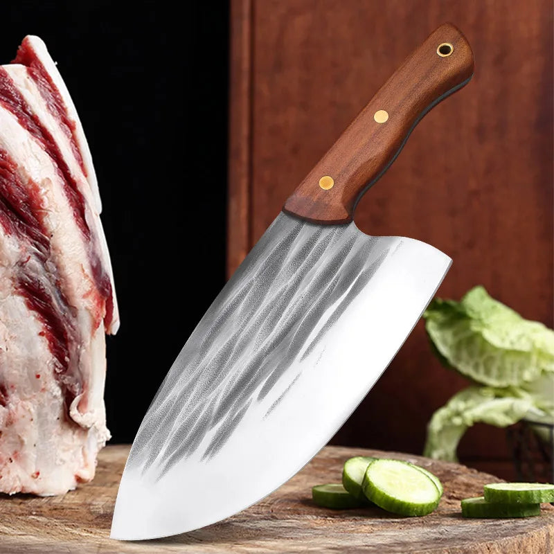 Knife Handmade Forged Chef Chopping Knife Stainless Steel