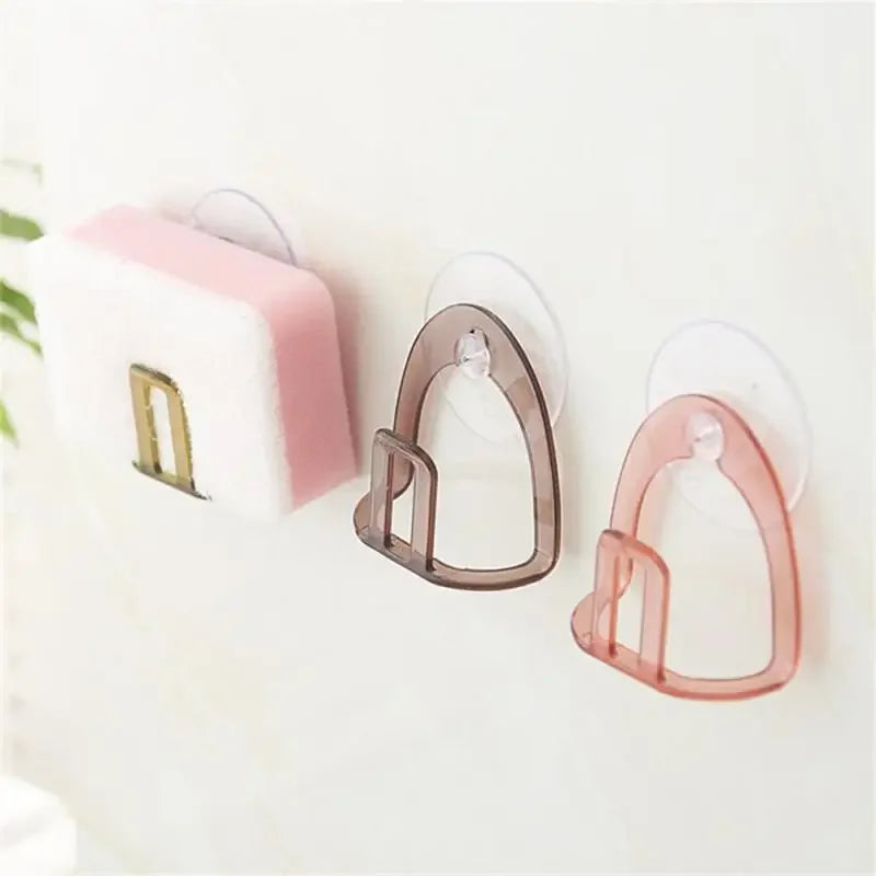 Suction Cup Sink Drain Rack Plastic Sponge Holder
