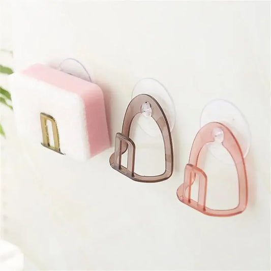 Suction Cup Sink Drain Rack Plastic Sponge Holder