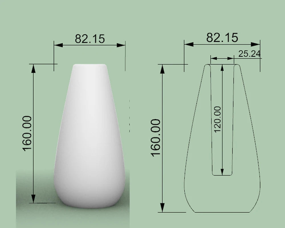 Concrete Vase Silicone Mold Simple Nordic Passenger Ladder