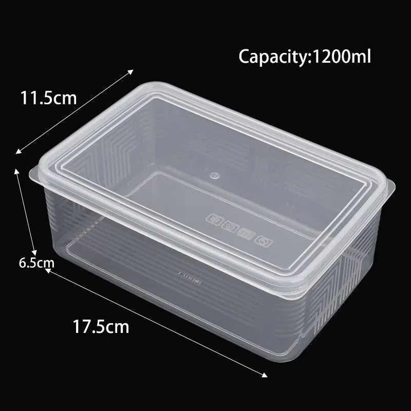 300/600/1200ml Fresh-Keeping Boxes Refrigerator Storage